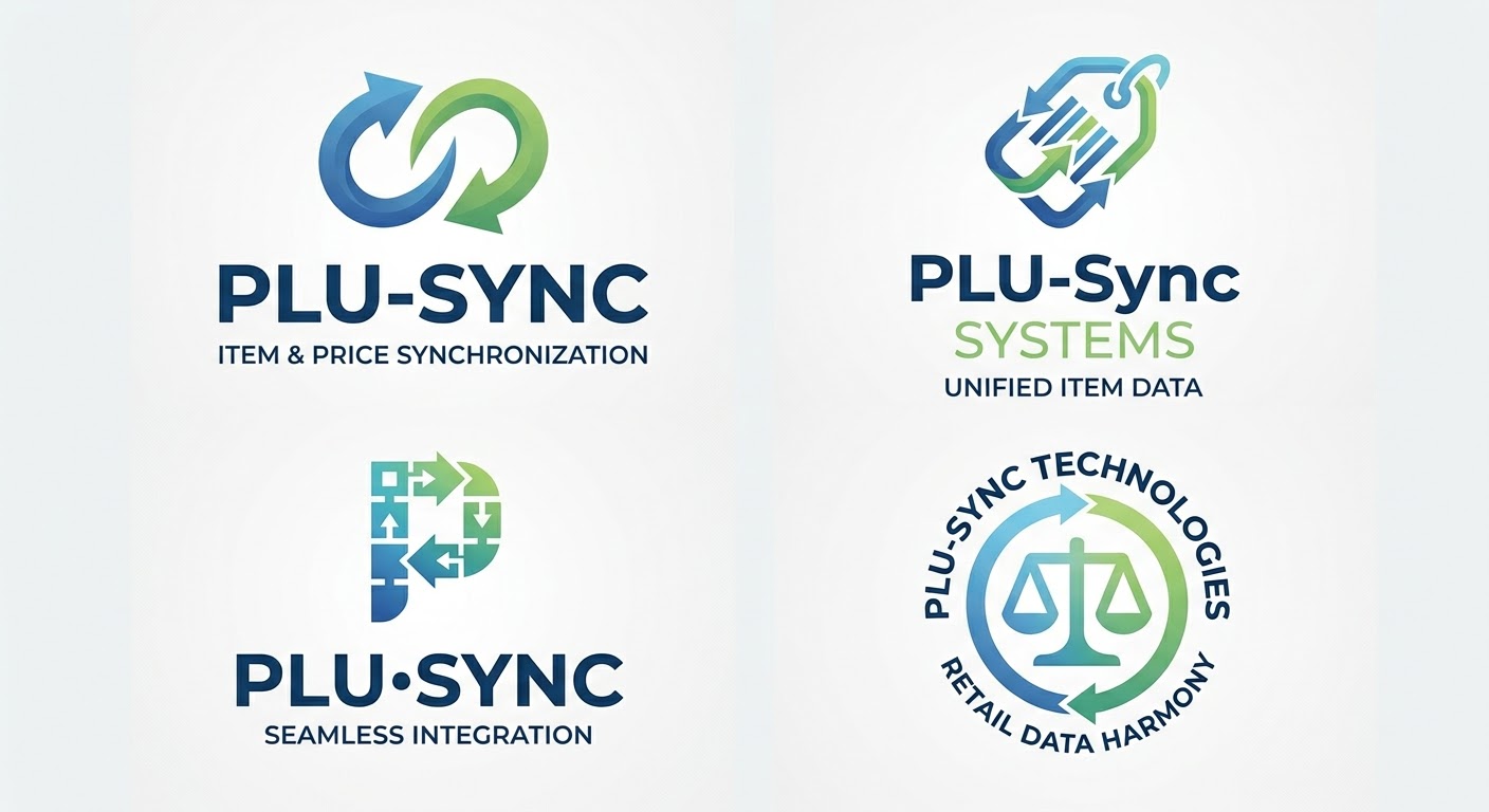 PLU-Sync logo system for item and price synchronization
